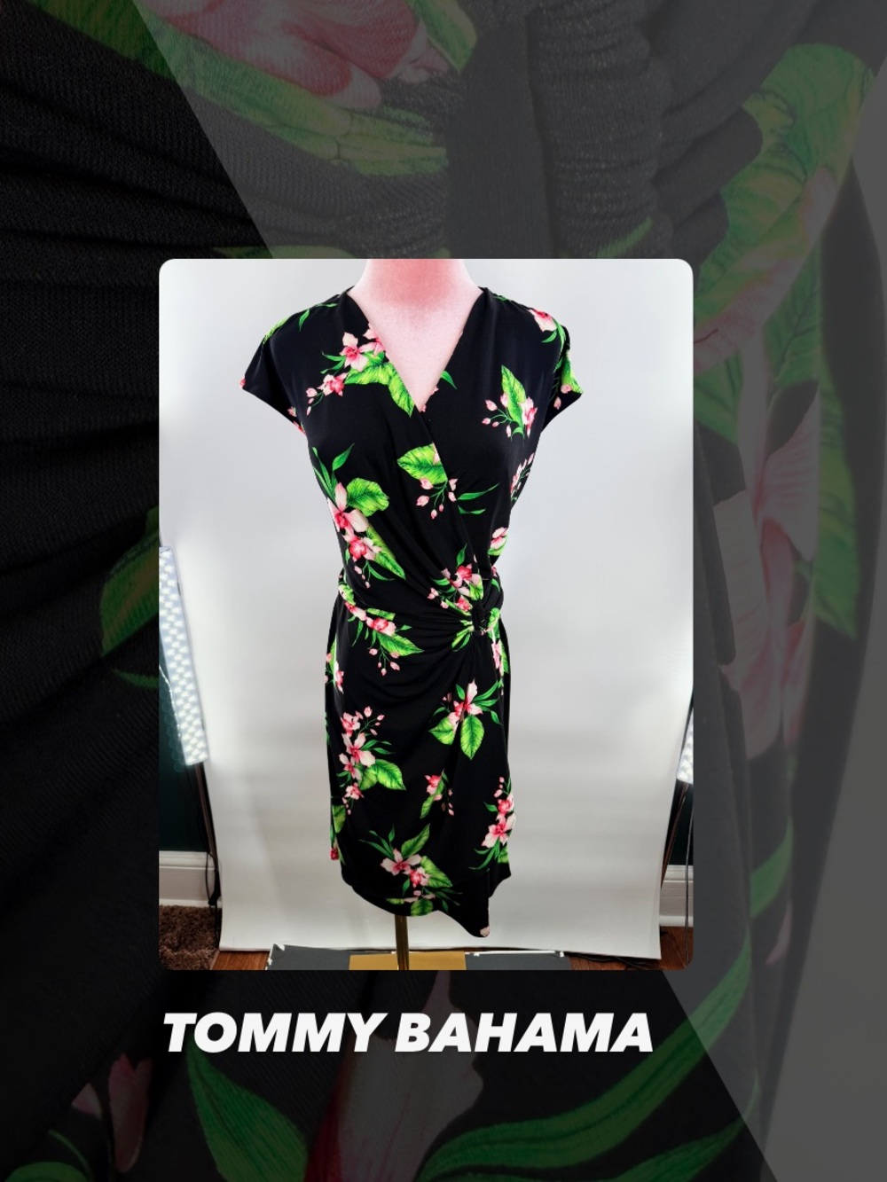 EUC Tommy Bahama Clara Lavish Blooms Mini Dress